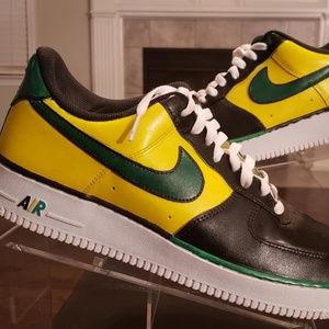 Custom Air Force 1 Men's 10.5 Jamaican colorway